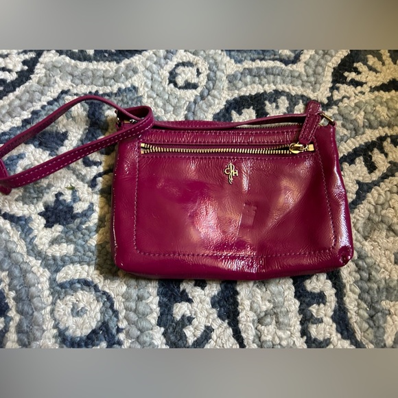 Cole Haan Magenta Leather Crossbody Bag - Picture 1 of 6